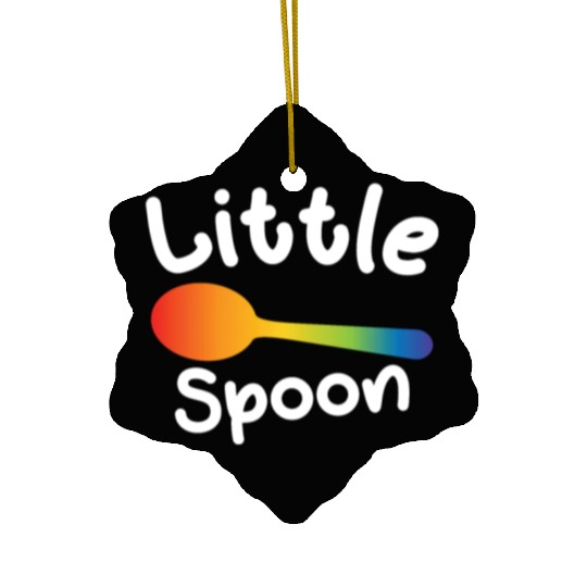 Little Spoon LGBT Pride Gay Lesbian Couple Love Ceramic Ornaments