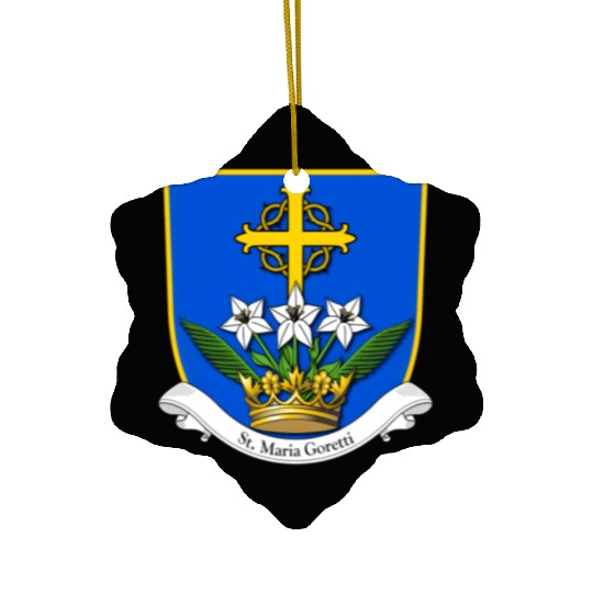 St Maria Goretti Lily Saints Catholic Purity Ceramic Ornaments