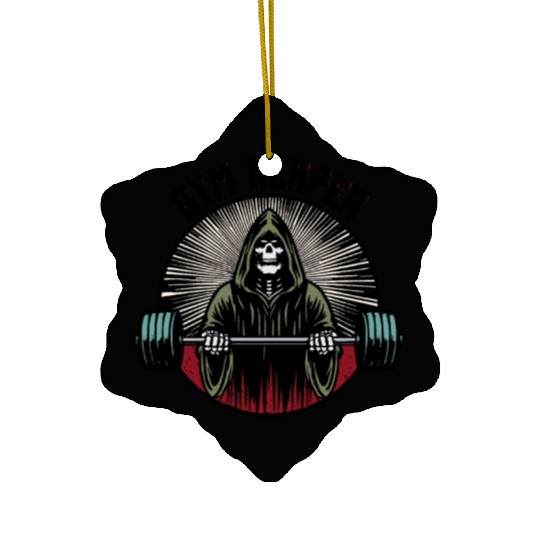 Gym Reaper Workout Ceramic Ornaments