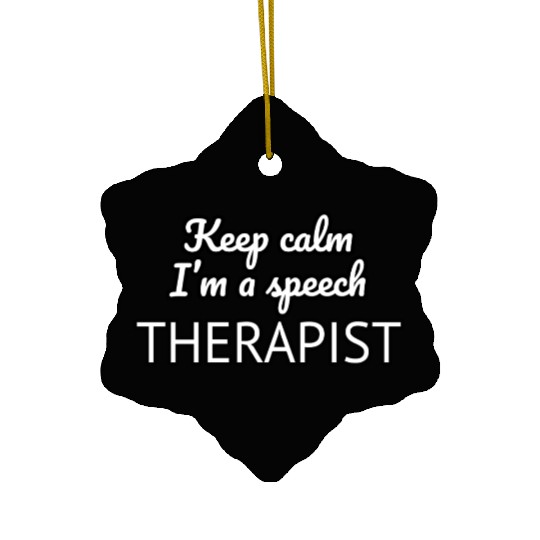 keep calm person Ceramic Ornaments