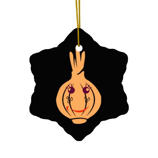 Onion Face Ceramic Ornaments