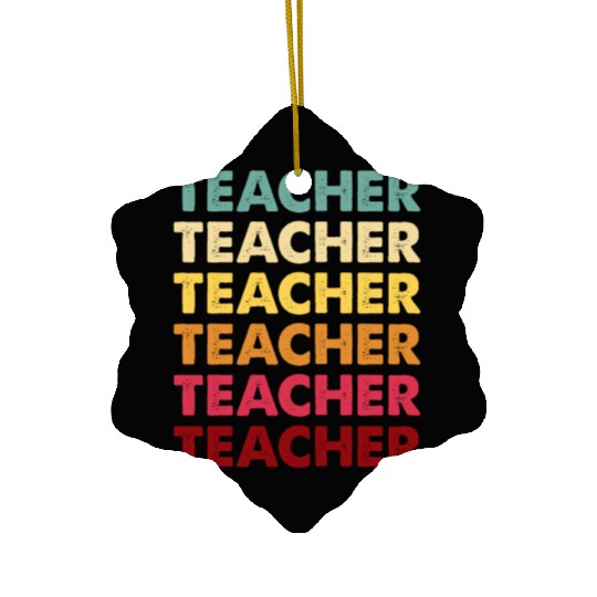 Teacher Ceramic Ornaments for Women to Teach Be Kind -