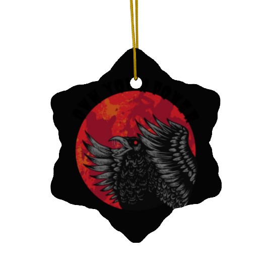 Own your power bold eagle Ceramic Ornaments