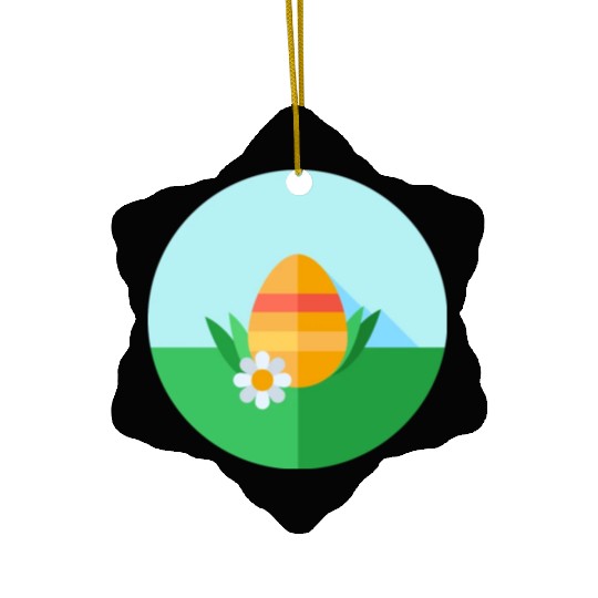 Easter Egg Ceramic Ornaments