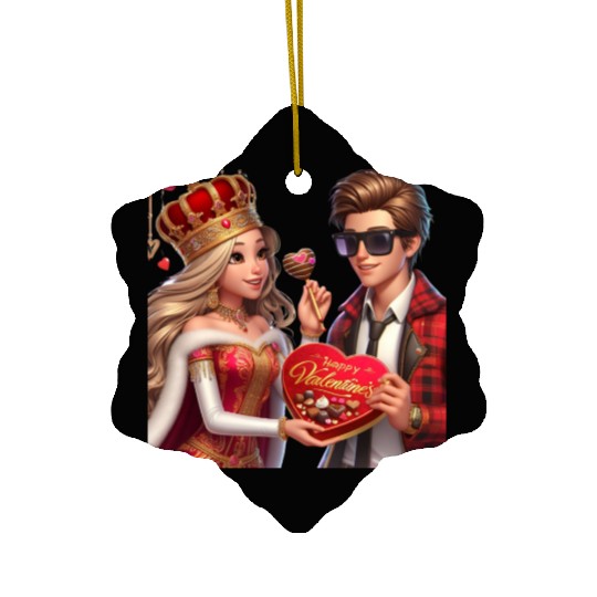 Valentines collection 2024 Princess Ceramic Ornaments