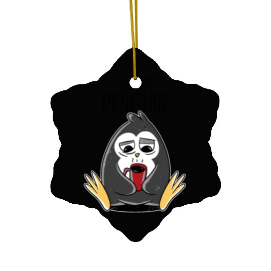 Penguin Mama Flightless Bird Lover Mother's Day Mo Ceramic Ornaments