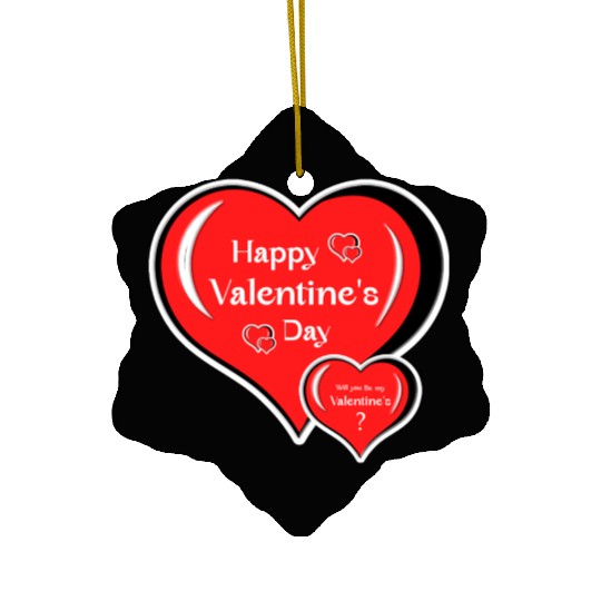 Valentine's Day. Ceramic Ornaments