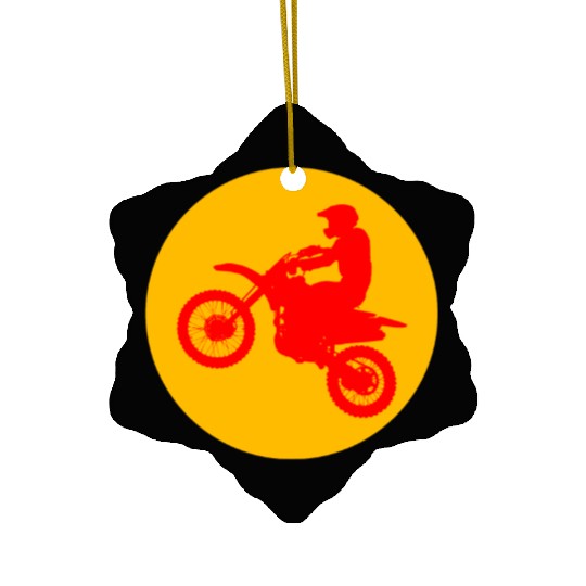 Unique Motorcycle Design for Speed and Thrill Enth Ceramic Ornaments