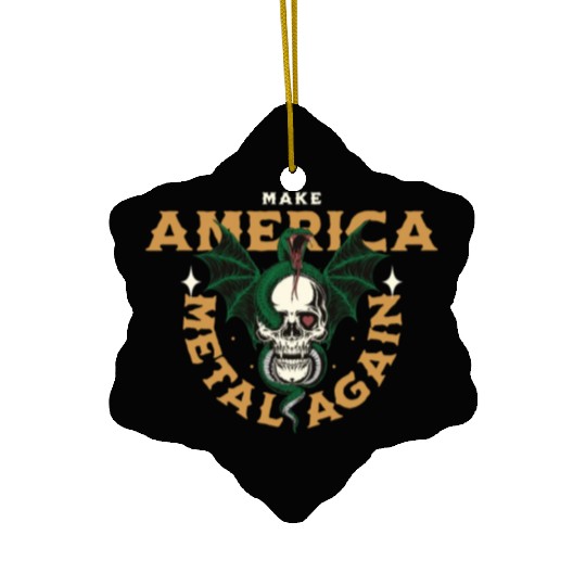 Metal Revival American Spirit Ceramic Ornaments