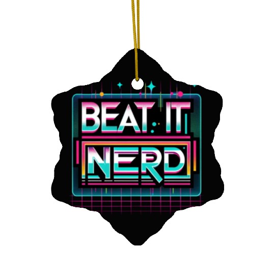 Beat it Nerd 15 Ceramic Ornaments