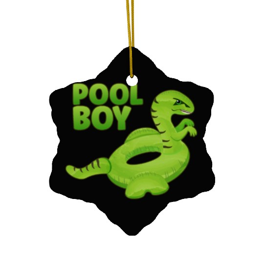 Pool Boy Dinosaur Floatie Swimming Pool Ceramic Ornaments