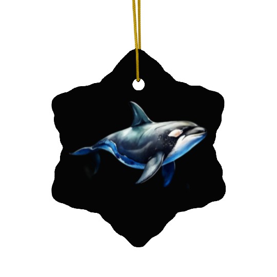 killer whale Ceramic Ornaments