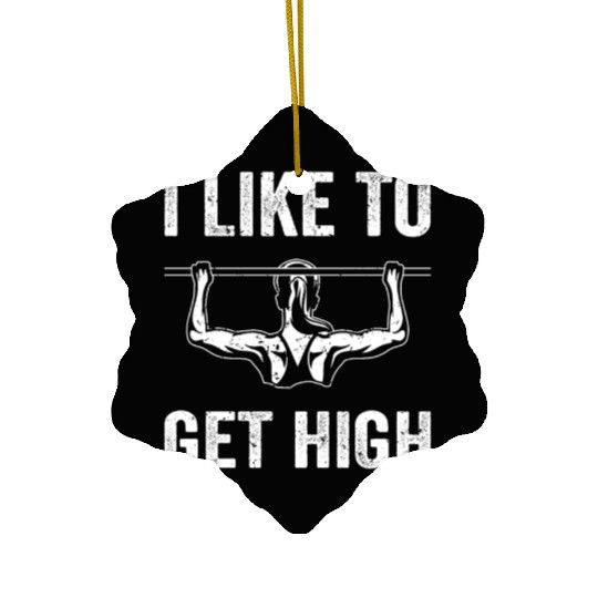 Funny fitness gym workout women Ceramic Ornaments