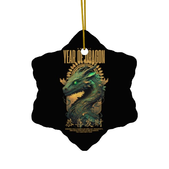 Year of the Dragon Ceramic Ornaments