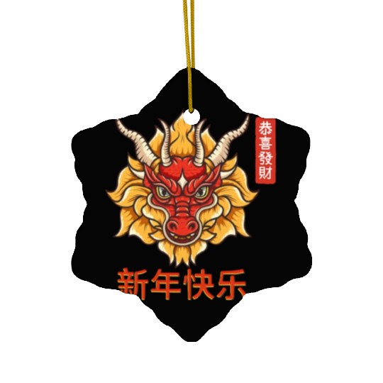 Chinese Dragon Ceramic Ornaments