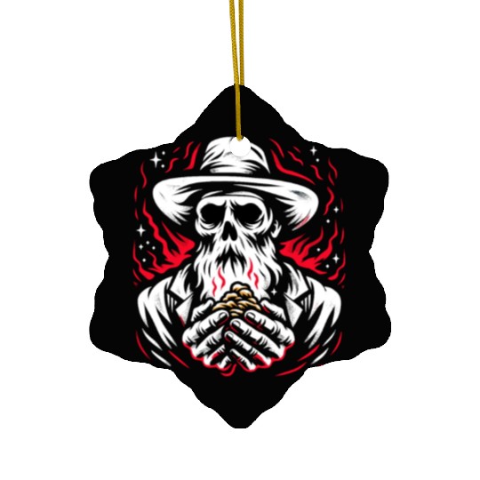 Cowboy Barn Bull Rider Rodeo Country Western Gift Ceramic Ornaments