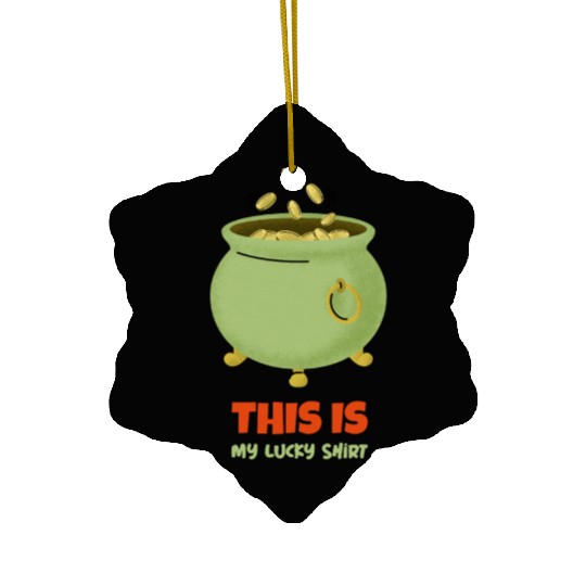 St. Patrick's Day - Pot of Gold Ceramic Ornaments