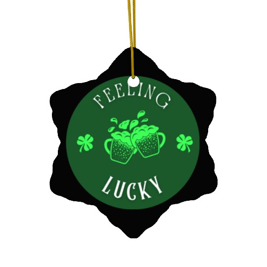 Feeling Lucky Ceramic Ornaments