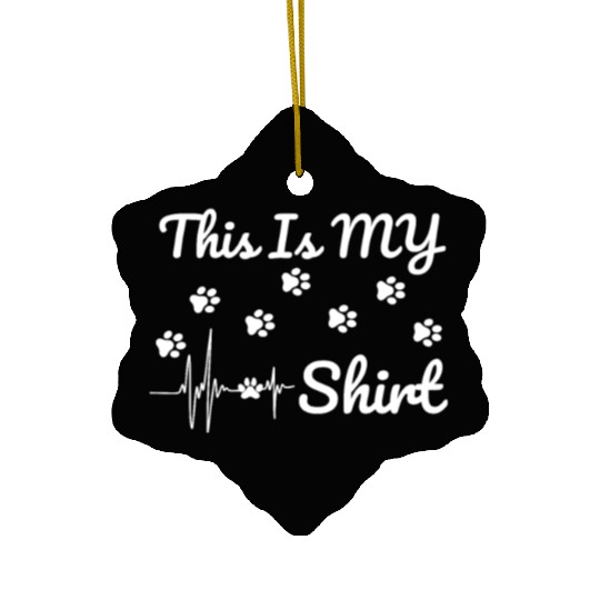 this is my dog walking Ceramic Ornaments gift for pet walkers