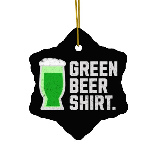 Green Beer Ceramic Ornaments for St. Patrick's Day