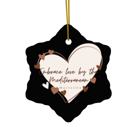 Embrace love by the Mediterranean Ceramic Ornaments