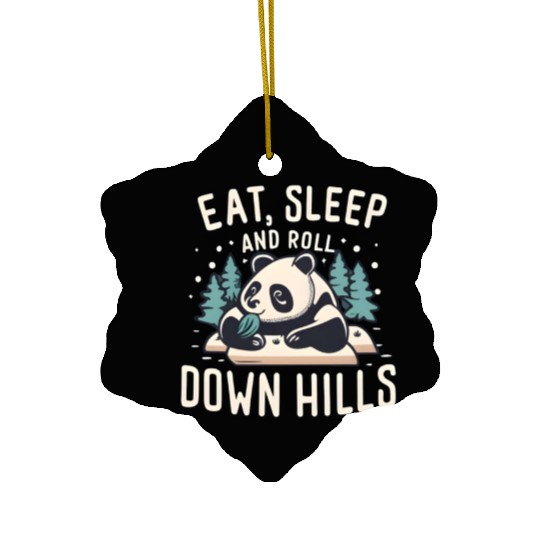 Cute panda Ceramic Ornaments