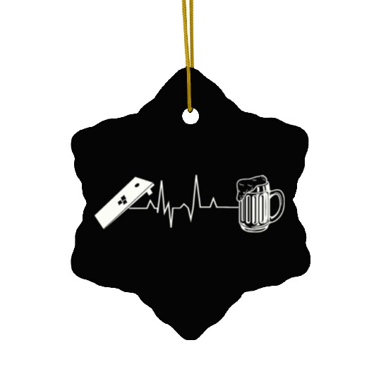 Cornhole Lawn Game Ceramic Ornaments