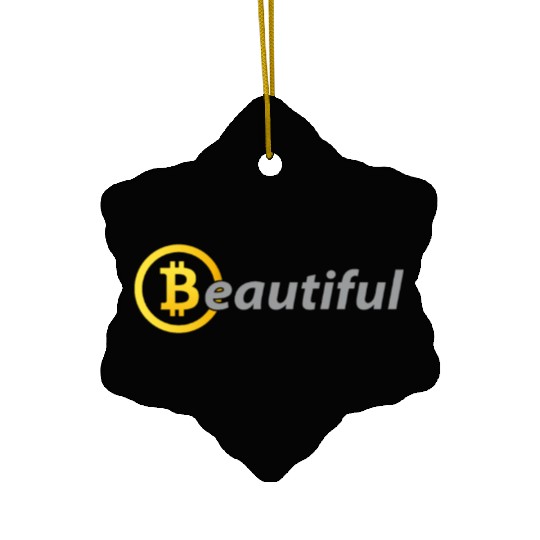Beautiful Bitcoin Ceramic Ornaments