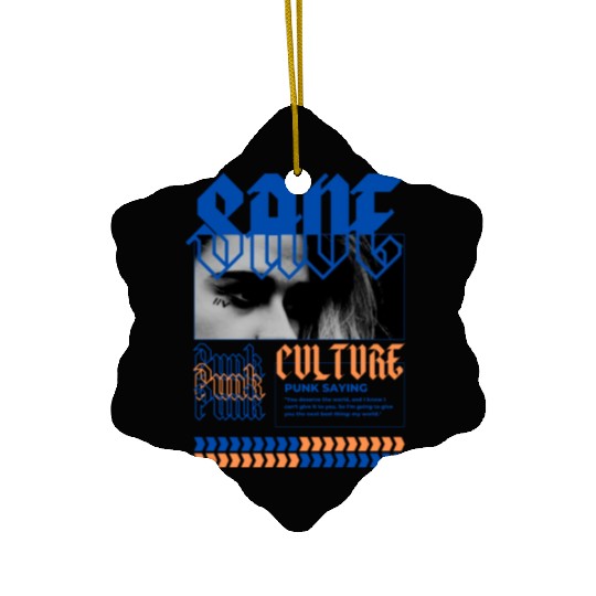 Save Punk Culture streetwear Ceramic Ornaments
