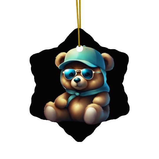 Teddy bear,Cute Teddy Bear Ceramic Ornaments