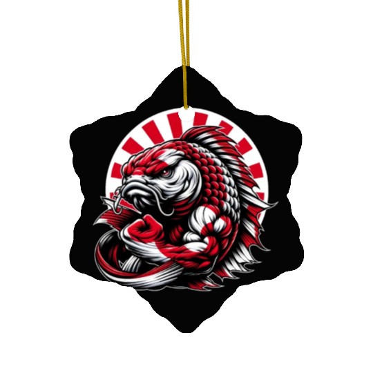 Koi fish Japan national flag carp Ceramic Ornaments