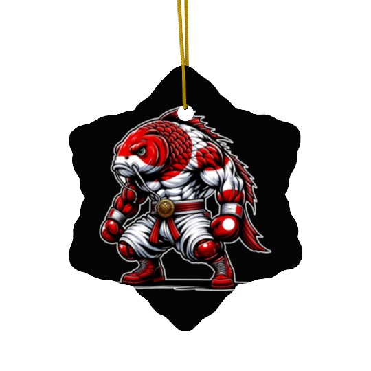 Koi fish national flag of Japan Ceramic Ornaments