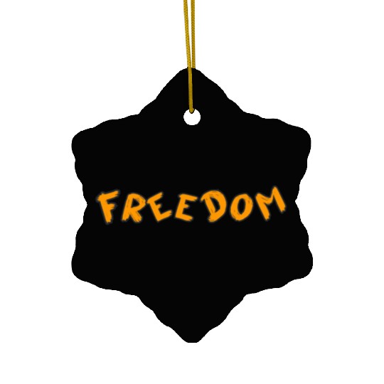 "Embrace Freedom: A Stylish Design Journey" Ceramic Ornaments