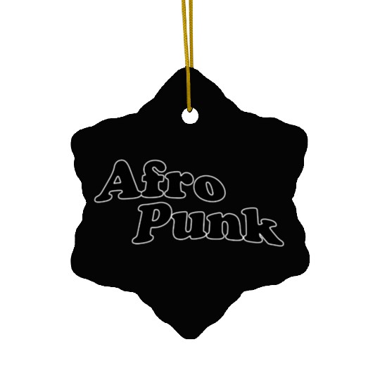 Afro punk Ceramic Ornaments
