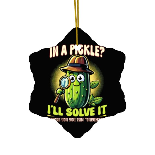 Pickle Lover Funny Pickle Dill pickle Pickled Ceramic Ornaments