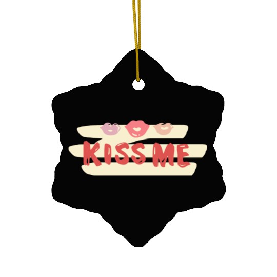 Love's Canvas,Valentine's Graphics Design Ceramic Ornaments