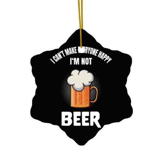 Funny Beer Lover Alcohol Quote Humor Ceramic Ornaments