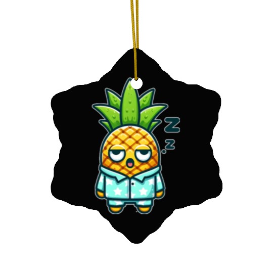 Pineapple Bedtime Ceramic Ornaments