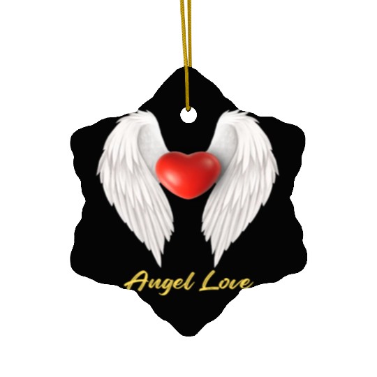 Angel Love Ceramic Ornaments