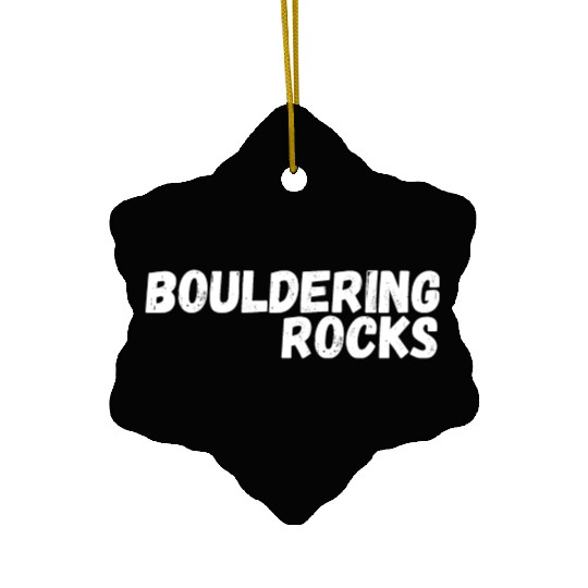 bouldering rocks Ceramic Ornaments