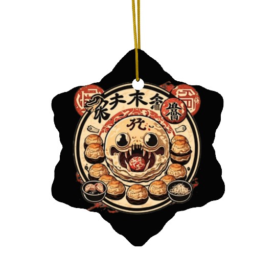 Takoyaki Attack Ceramic Ornaments