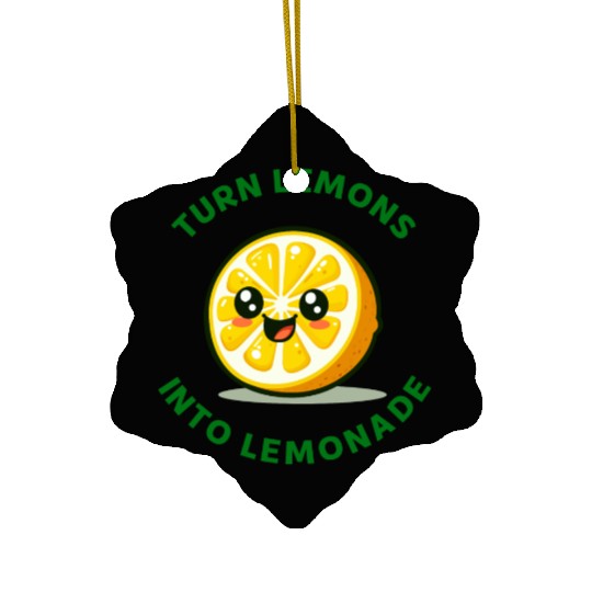 Turn Lemons Into Lemonade Ceramic Ornaments