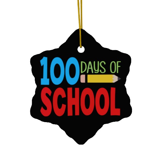 100 Days of School Ceramic Ornaments
