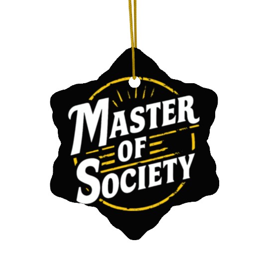 Master of society Ceramic Ornaments
