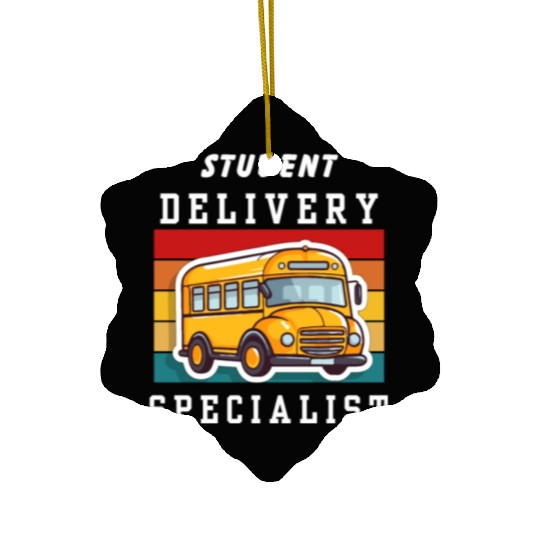 Student Delivery Specialist Ceramic Ornaments