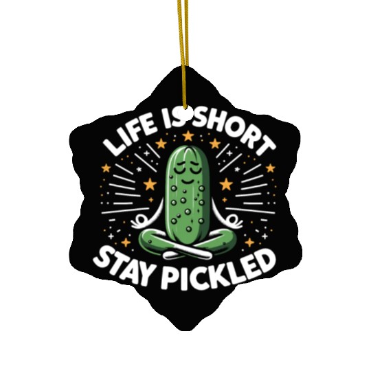 Pickle Lover Funny Pickle Dill pickle Pickled Ceramic Ornaments