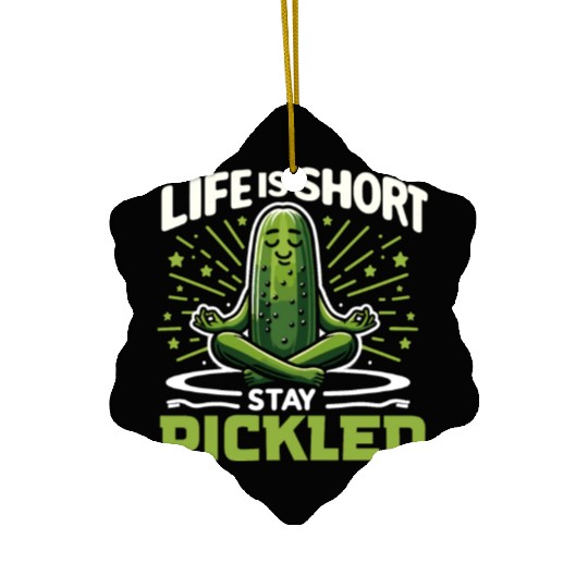 Pickle Lover Funny Pickle Dill pickle Pickled Ceramic Ornaments