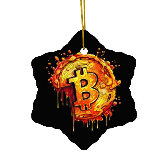 Bitcoin Pizza Day Funny Crypto Currency Trading Ceramic Ornaments