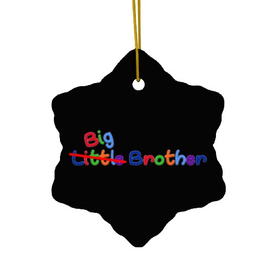 little big brother Ceramic Ornaments