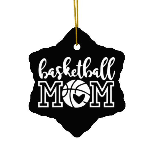Basketball Mom Ceramic Ornaments